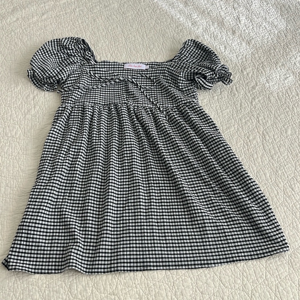 LISA SAYS GAH- minidress gingham size small from summer 2023